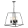Där Lighting ACA8622 - Luster na reťazi ACADEMY 4xE27/60W/230V čierny