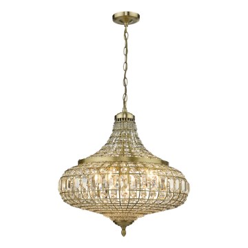 Där Lighting ASM0675 - Luster na reťazi ASMARA 6xE14/40W/230V mosadz