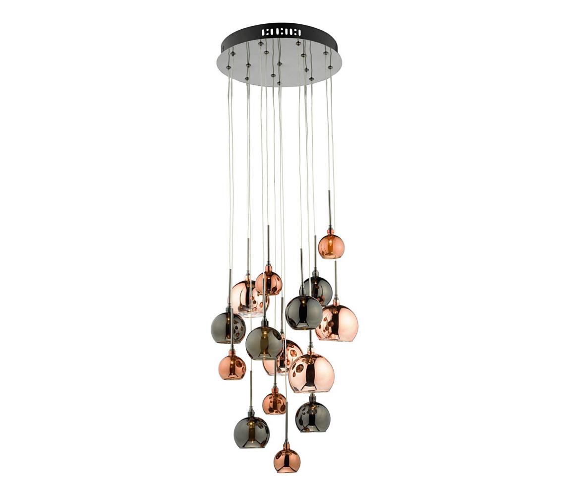 Där Lighting Där Lighting AUR1564 - Závesný luster na lane AURELIA 15xG4/10W/230V AUR1564