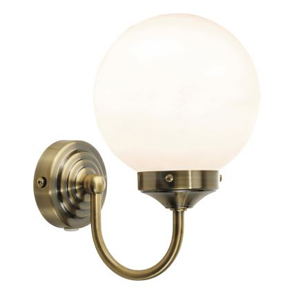 Där Lighting BAR0775 - Kúpeľňové nástenné svietidlo BARCLAY 1xE14/40W/230V IP44 mosadz