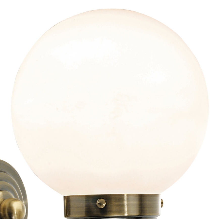 Där Lighting BAR0775 - Kúpeľňové nástenné svietidlo BARCLAY 1xE14/40W/230V IP44 mosadz