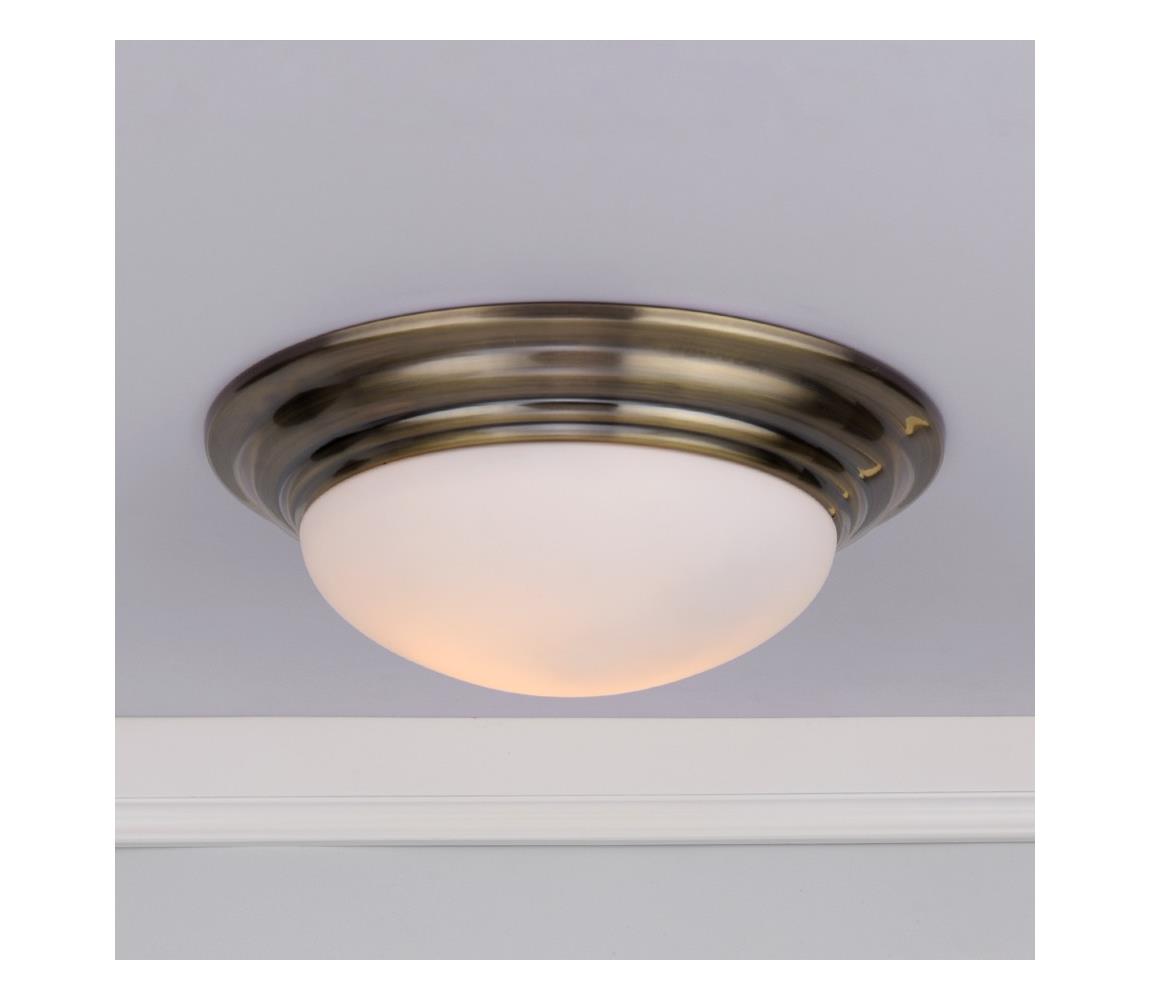 Där Lighting Där Lighting BAR5075 - Stropné svietidlo do kúpeľne BARCLAY 1xE27/60W/230V pr. 38 cm mosadz BAR5075