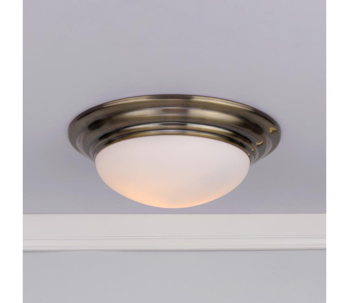 Där Lighting Där Lighting BAR5275 - Kúpeľňové stropné svietidlo BARCLAY 1xE27/60W/230V pr. 31 cm mosadz BAR5275