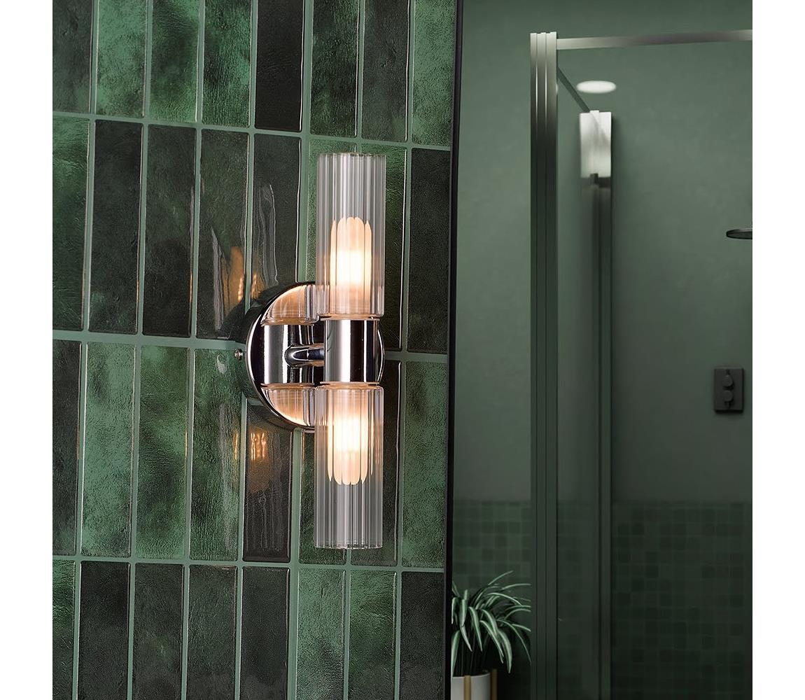 Där Lighting Där Lighting BOL0950 - Kúpeľňové nástenné svietidlo BOLTON 2xG9/5W/230V IP44 chróm BOL0950