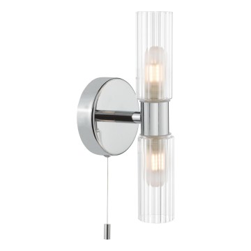 Där Lighting BOL0950 - Kúpeľňové nástenné svietidlo BOLTON 2xG9/5W/230V IP44 lesklý chróm