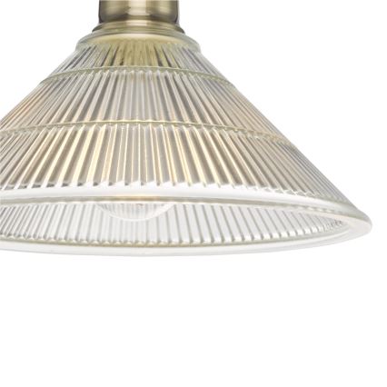 Där Lighting BOY0175 - Stropné svietidlo BOYD 1xE27/60W/230V priemer 25 cm mosadz/číre sklo