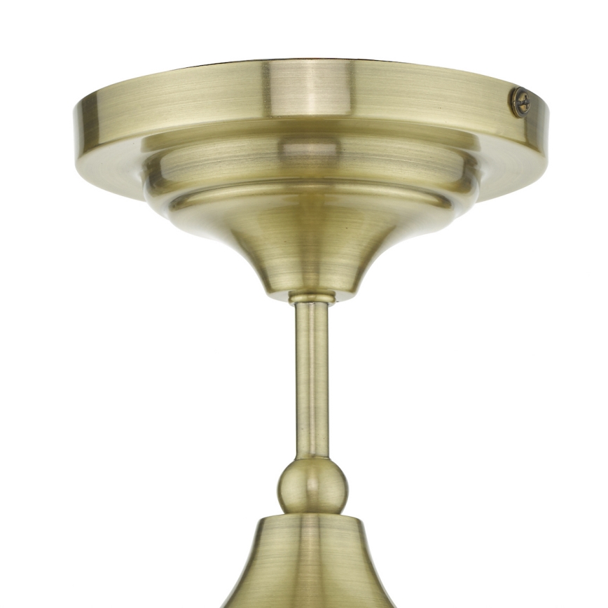 Där Lighting CAD0175 - Kúpeľňový prísadený luster CADEN 1xE27/60W/230V IP44 mosadz