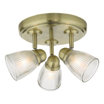 Där Lighting CED7675 - Kúpeľňové bodové svietidlo CEDRIC 3xG9/25W/230V IP44 mosadz