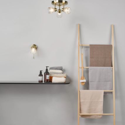 Där Lighting CED7675 - Kúpeľňové bodové svietidlo CEDRIC 3xG9/25W/230V IP44 mosadz