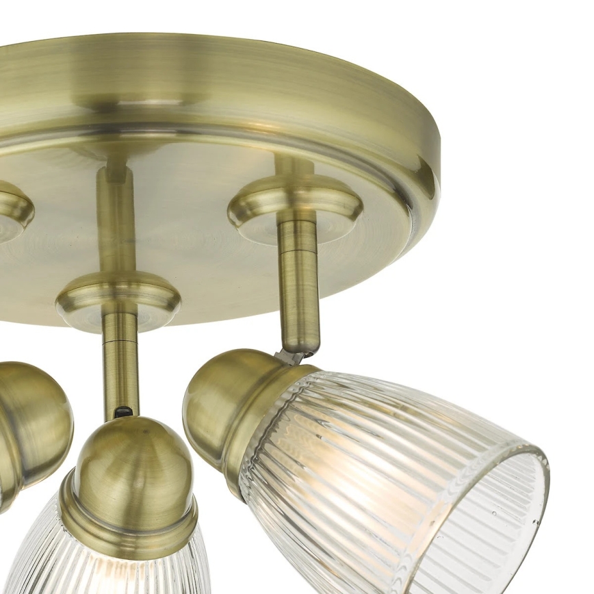 Där Lighting CED7675 - Kúpeľňové bodové svietidlo CEDRIC 3xG9/25W/230V IP44 mosadz
