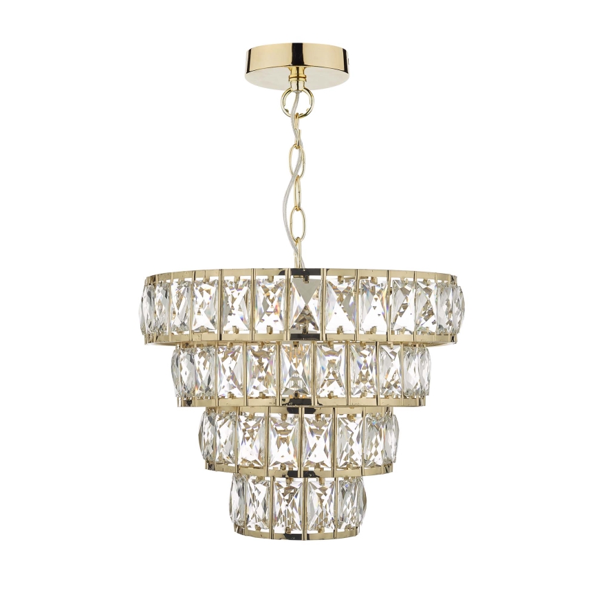 Där Lighting CER0135 - Luster na reťazi CERYS 1xE27/60W/230V zlatý