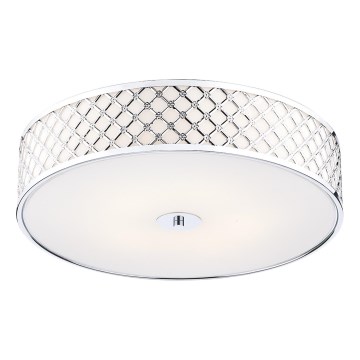 Där Lighting CIV5050 - Stropné svietidlo CIVIC 5xE14/60W/230V priemer 50 cm lesklý chróm