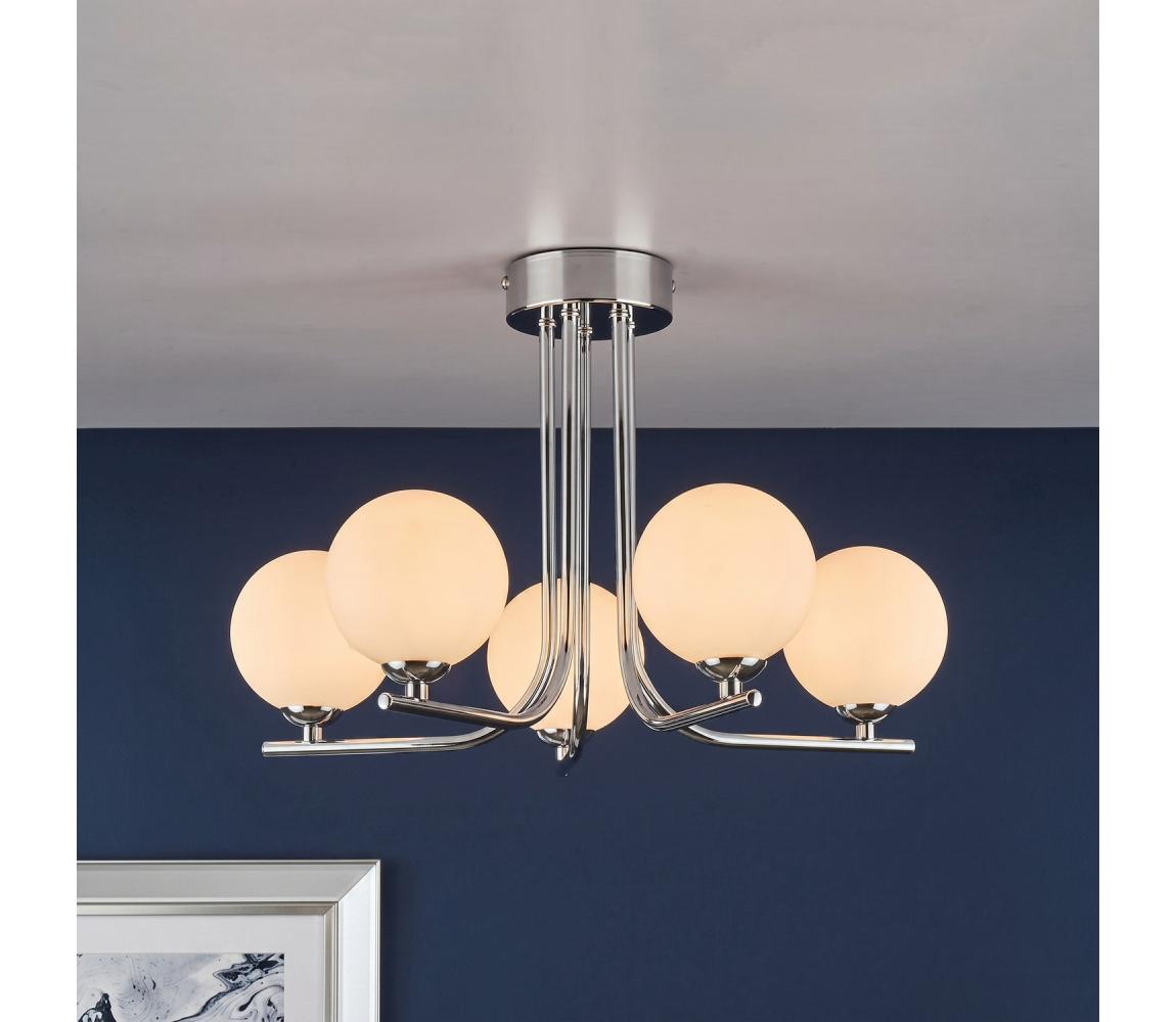 Där Lighting Där Lighting CRA5450-02 - Luster na tyči CRADLE 5xG9/25W/230V lesklý chróm CRA5450-02