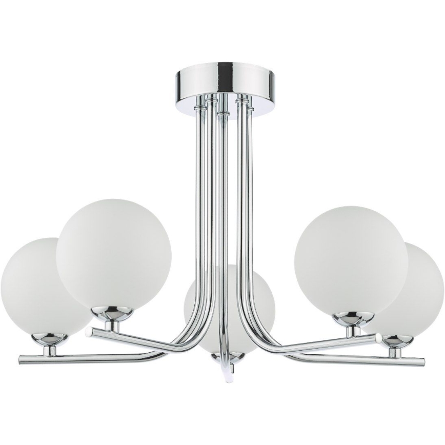 Där Lighting CRA5450-02 - Luster na tyči CRADLE 5xG9/25W/230V lesklý chróm