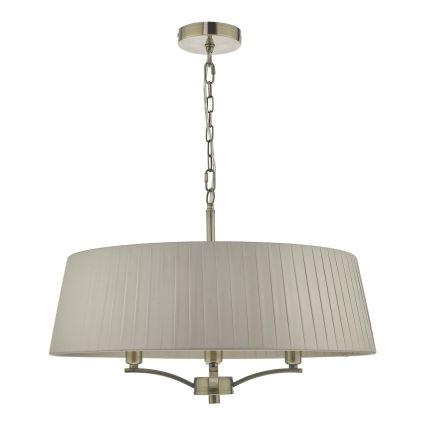 Där Lighting CRI0429 - Luster na reťazi CRISTIN 4xE14/40W/230V mosadz/taupe