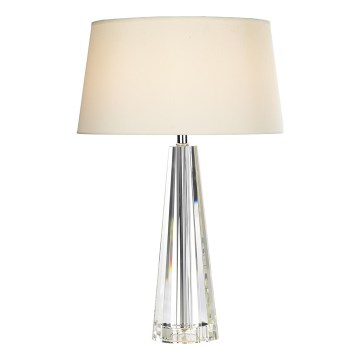 Där Lighting CYP4208 - Stolná lampa CYPRUS 1xE27/60W/230V krémová/číra