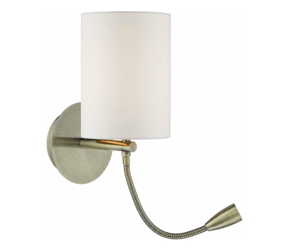 Där Lighting Där Lighting FET0775 - LED nástenné svietidlo FETA 1xE27/60W/230V + LED/1W mosadz FET0775