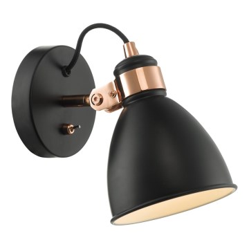 Där Lighting FRE0722 - Nástenné bodové svietidlo FREDERICK 1xE14/40W/230V čierne