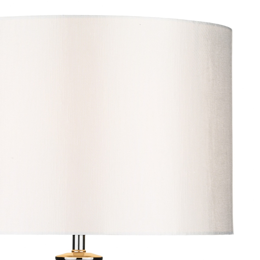 Där Lighting HIN4208 - Stolná lampa HINTON 1xE27/60W/230V biela/lesklý chróm
