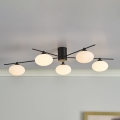 Där Lighting JAS5422 - Prisadené stropné svietidlo JASPER 5xG9/25W/230V čierne