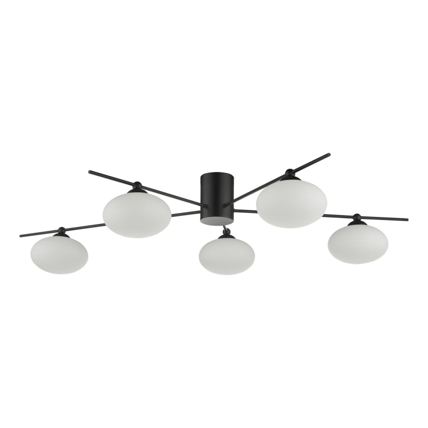 Där Lighting JAS5422 - Prisadené stropné svietidlo JASPER 5xG9/25W/230V čierne