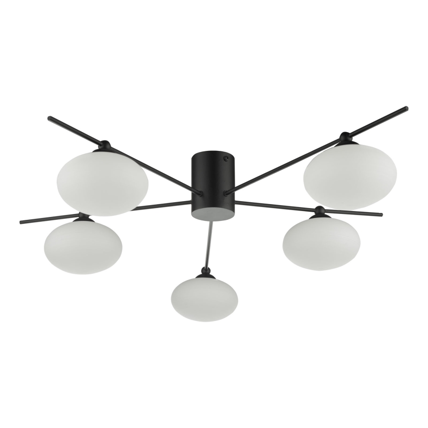 Där Lighting JAS5422 - Prisadené stropné svietidlo JASPER 5xG9/25W/230V čierne