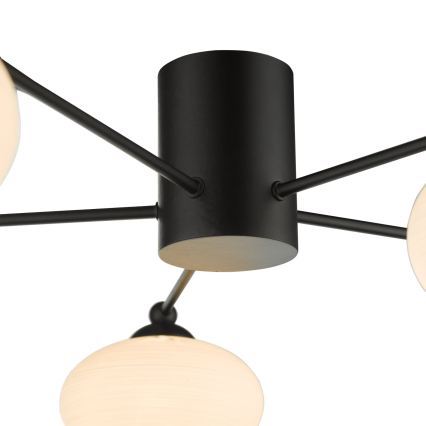Där Lighting JAS5422 - Prisadené stropné svietidlo JASPER 5xG9/25W/230V čierne