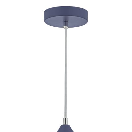 Där Lighting KAE0123 - Závesné svietidlo na lanku KAELAN 1xE27/60W/230V modrá