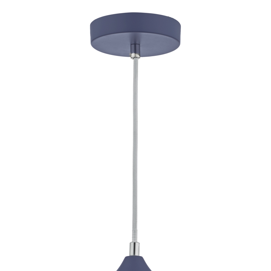 Där Lighting KAE0123 - Závesné svietidlo na lanku KAELAN 1xE27/60W/230V modrá