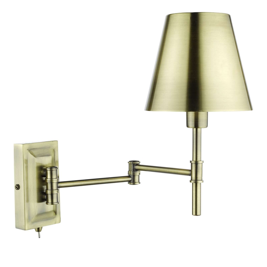 Där Lighting KEN0775 - Flexibilná nástenná lampa KENSINGTON 1xE14/25W/230V mosadz