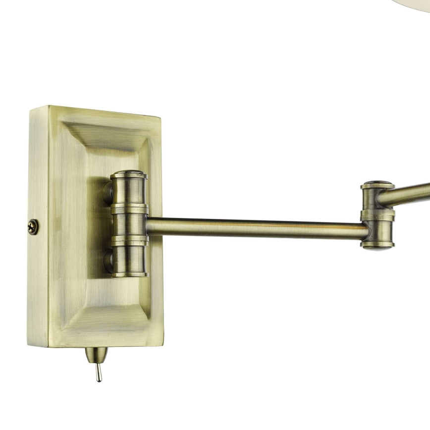 Där Lighting KEN0775 - Flexibilná nástenná lampa KENSINGTON 1xE14/25W/230V mosadz
