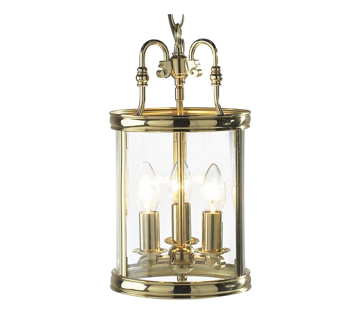 Där Lighting Där Lighting LAM0340 - Luster na reťazi LAMBETH 3xE14/60W/230V mosadz LAM0340
