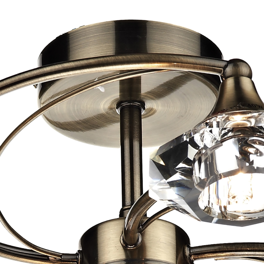 Där Lighting LUT0675 - Prisadený luster LUTHER 6xG9/40W/230V mosadz