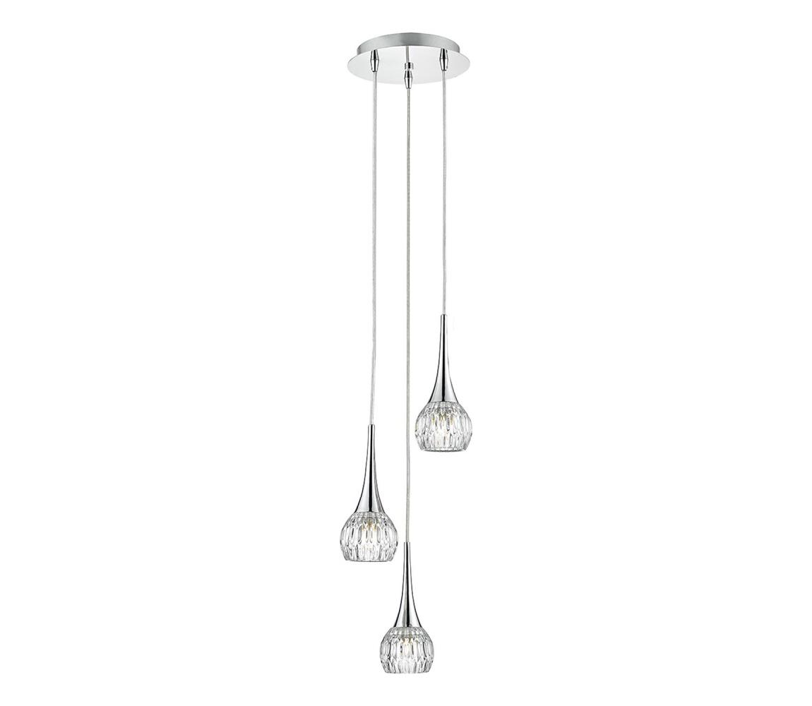 Där Lighting Där Lighting LYA0350 - Závesný luster na lanku LYALL 3xG9/40W/230V lesklý chróm LYA0350