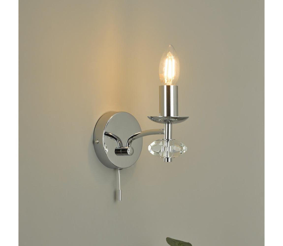 Där Lighting Där Lighting OLE0750 - Nástenné svietidlo OLEANA 1xE14/40W/230V lesklý chróm OLE0750