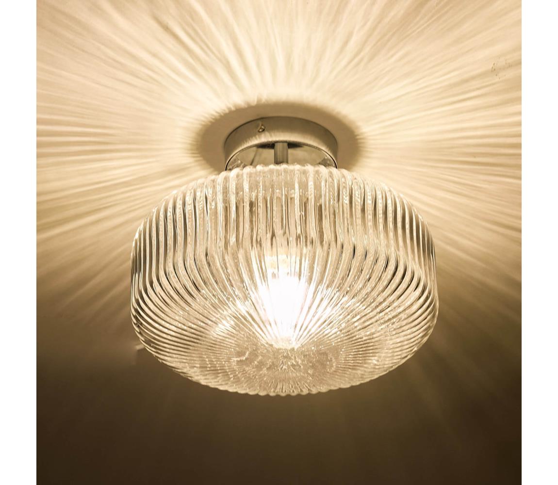 Där Lighting Där Lighting RIV5208 -Kúpeľňové prisadené stropné svietidlo RIVA 1xE27/60W/230V IP44 chróm RIV5208