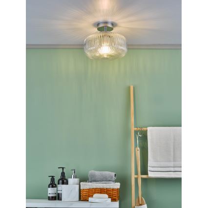 Där Lighting RIV5208 - Kúpeľňový prisadený luster RIVA 1xE27/60W/230V IP44 lesklý chróm