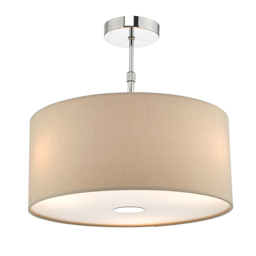 Där Lighting RON6529 - Luster na lanku RONDA 1xE27/60W/230V čierna/béžová