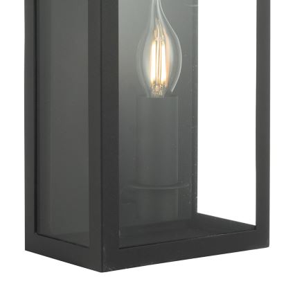 Där Lighting VAP5222 - Vonkajšie nástenné svietidlo VAPOUR 1xE14/60W/230V IP44 čierna