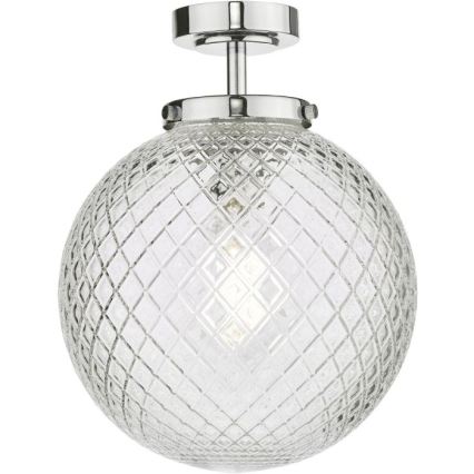 Där Lighting WAY0150 - Kúpeľňové stropné svietidlo WAYNE 1xE27/40W/230V IP44 pr. 25 cm lesklý chróm