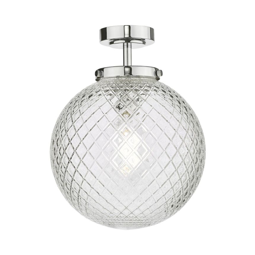 Där Lighting WAY0150 - Kúpeľňové stropné svietidlo WAYNE 1xE27/40W/230V IP44 pr. 25 cm lesklý chróm