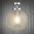 Där Lighting WAY0150 - Kúpeľňové stropné svietidlo WAYNE 1xE27/40W/230V IP44 pr. 25 cm lesklý chróm