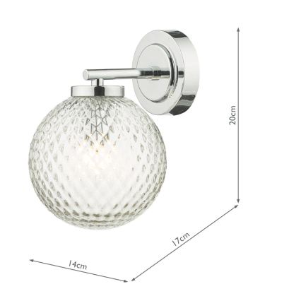 Där Lighting WAY0750 - Kúpeľňové nástenné svietidlo WAYNE 1xG9/3W/230V IP44 lesklý chróm
