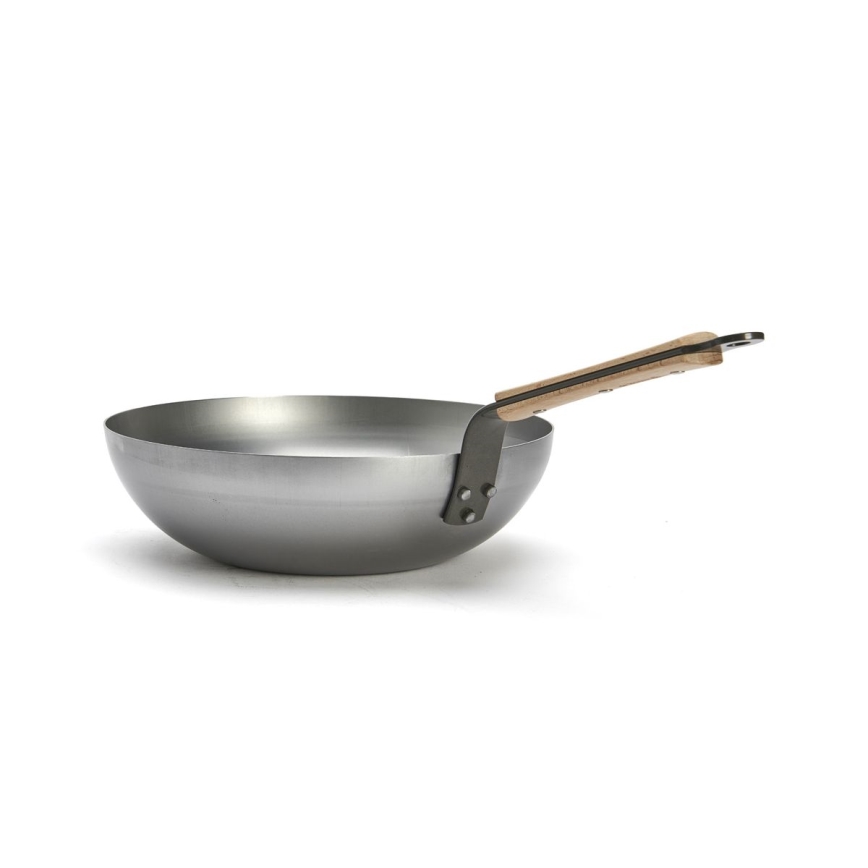 De Buyer 5717.28 - Panvica Wok MINERAL B BOIS 28 cm