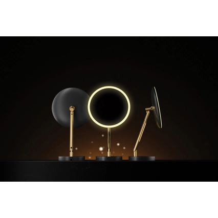 Deante ADI_Z812 - LED Kúpeľňové nabíjacie kozmetické zrkadlo SILIA LED/5V 5000 mAh 2700-6500K IP44