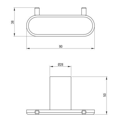 Deante ADR_0121 - Nástenný háčik ROUND lesklý chróm