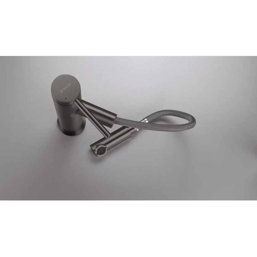 Deante BGE_D22M - Umývadlová batéria s vysúvacou sprškou ORA 22,9 cm titan