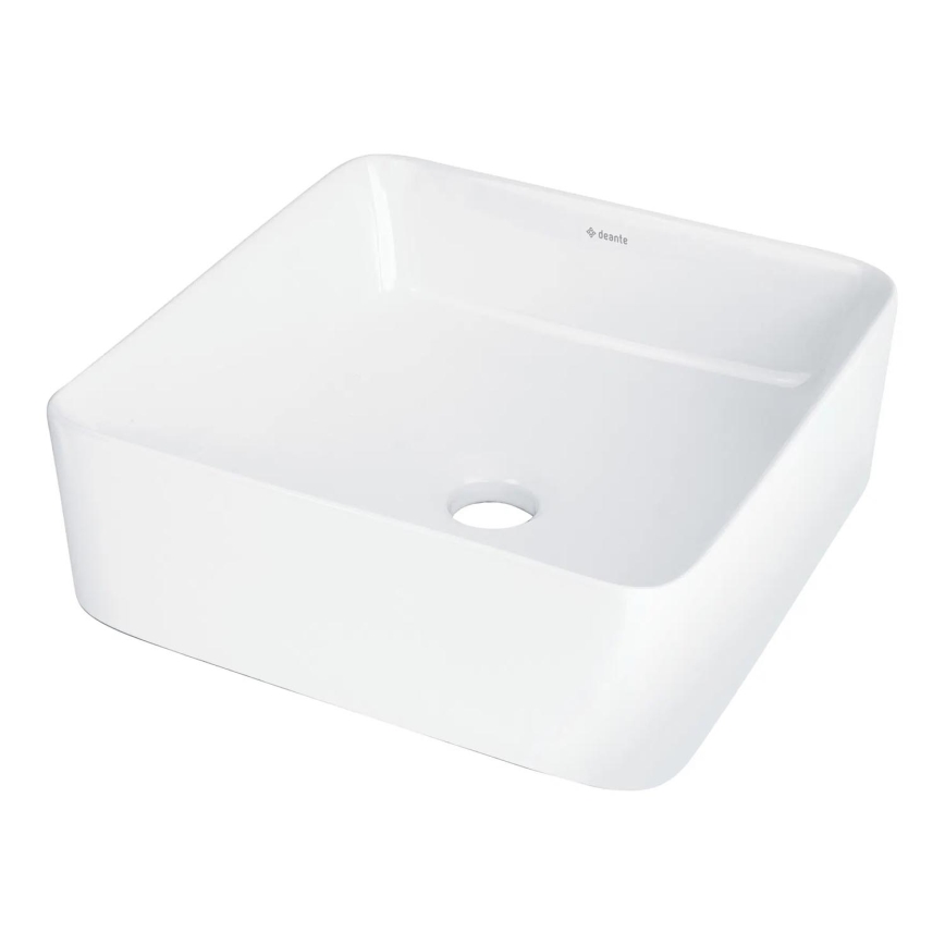 Deante CDJ_6U3S - Umývadlo na dosku JASMIN 34,5x34,5 cm keramika/biela