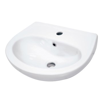 Deante CDJ_6U4W - Závesné umývadlo s otvorom JASMIN 45,7x36,4 cm keramika/biela