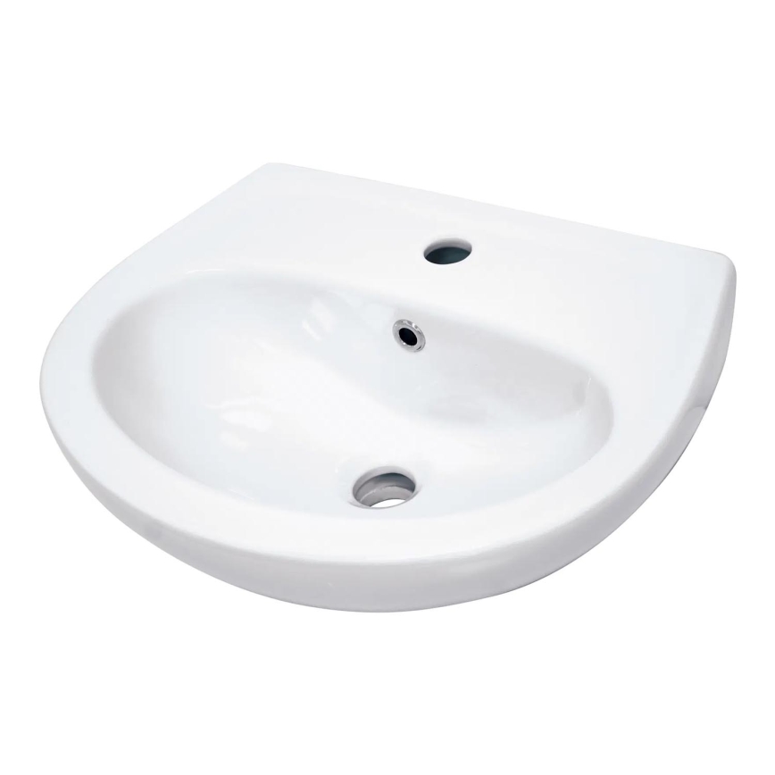 Deante CDJ_6U4W - Závesné umývadlo s otvorom JASMIN 45,7x36,4 cm keramika/biela